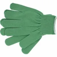 Перчатки нейлон, 13 класс, цвет изумрудный, L