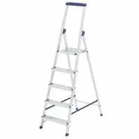 Стремянка алюминиевая с органайзером Универсал, 5 ступеней Сибртех