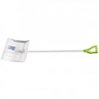 Лопата снеговая алюминиевая, 430х370 мм, металлический черенок Сибртех