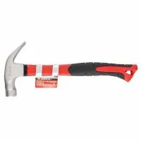 Молоток-гвоздодер Optimal,450 г, боек c магнитом, фибергласовая обрезиненная рукоятка Matrix