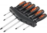 Набор отверток, двухкомпонентные ручки, 6 шт, CvR, Sparta