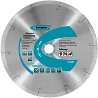 Диск алмазный Ф180x22.2 мм, сплошной с лазерной перфорацией, мокрое резание, Gross