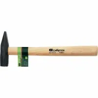 Молоток слесарный, 1000 г, квадратный боек, деревянная рукоятка, Сибртех