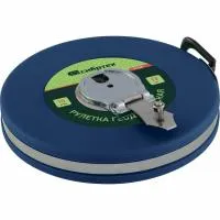 Рулетка геодезическая, 20 м х 13 мм, закрытый корпус, фиберглассовая лента, Сибртех