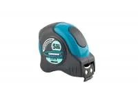 Рулетка Schlagfest, 5 м х 25 мм, магнитный обрезиненный зацеп, автомат, Gross
