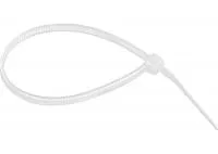 Хомуты, 100x2,5 мм, пластмассовые, белые, 100 шт, Сибртех