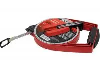 Рулетка геодезическая, 50 м х 12,5 мм, металлическая лента, закрытый корпус, Matrix Master