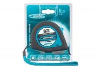 Рулетка Ergonomisch, 8 м х 25 мм, магнитный обрезиненный зацеп, Gross