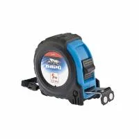 Рулетка Вектор, 5 м х 19 мм, утолщенное полотно, магнитный зацеп, обрезиненный корпус, Барс