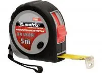 Рулетка Continuous Fixation, 3 м х 16 мм, обрезиненный корпус, плавная фиксация, Matrix