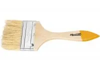 Кисть плоская Slimline 3" (75 мм), натуральная щетина, деревянная ручка, Sparta