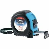 Рулетка Вектор, 5 м х 25 мм, утолщенное полотно, магнитный зацеп, обрезиненный корпус, Барс