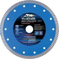 Диск алмазный турбо Ф115x22.2 мм, сухое резание, Барс