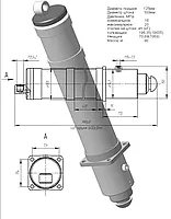 Гидроцилиндр опоры ЦГ-125.100х600.55