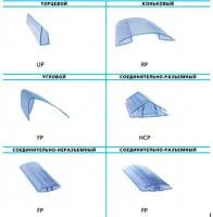 Поликарбонатный профиль соединительный