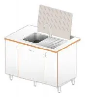 Стол-мойка лабораторная LOIP ЛАБ-1200 МО