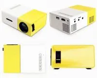 Проектор LED Projector YG300 с динамиком, плеером и аккумулятором MP4, AVI, HDMI, AV, USB, microSD