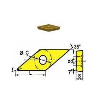 Сменная твердосплавная пластина VCGT110304-VF/SD1025