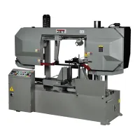 Полуавтоматический ленточнопильный станок с гидравлическим прижимом для пакетной резки, HBS-2028DAS