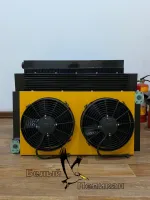 Маслоохладитель, радиатор с двумя вентиляторами