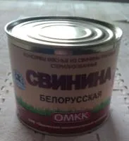 Консервы мясные из свинины рубленные стерилизованные