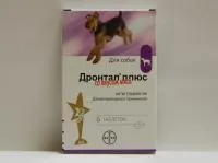 Дронтал для собак со вкусом мяса таблетки №6